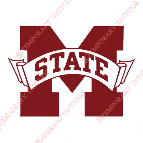 Mississippi State Bulldogs Customize Temporary Tattoos Stickers NO.5133